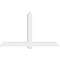 Ekena Millwork Eugene Architectural Grade PVC Gable Bracket, 84"W x 49"H x 4"D x 6"F, 14/12 Pitch GBP084X49X0406EUG00 - alternate 4